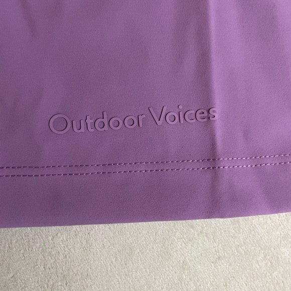 NWT Outdoor Voices SOLD OUT One Shoulder Dress Built in Shorts Lavender Size L - Picture 8 of 13